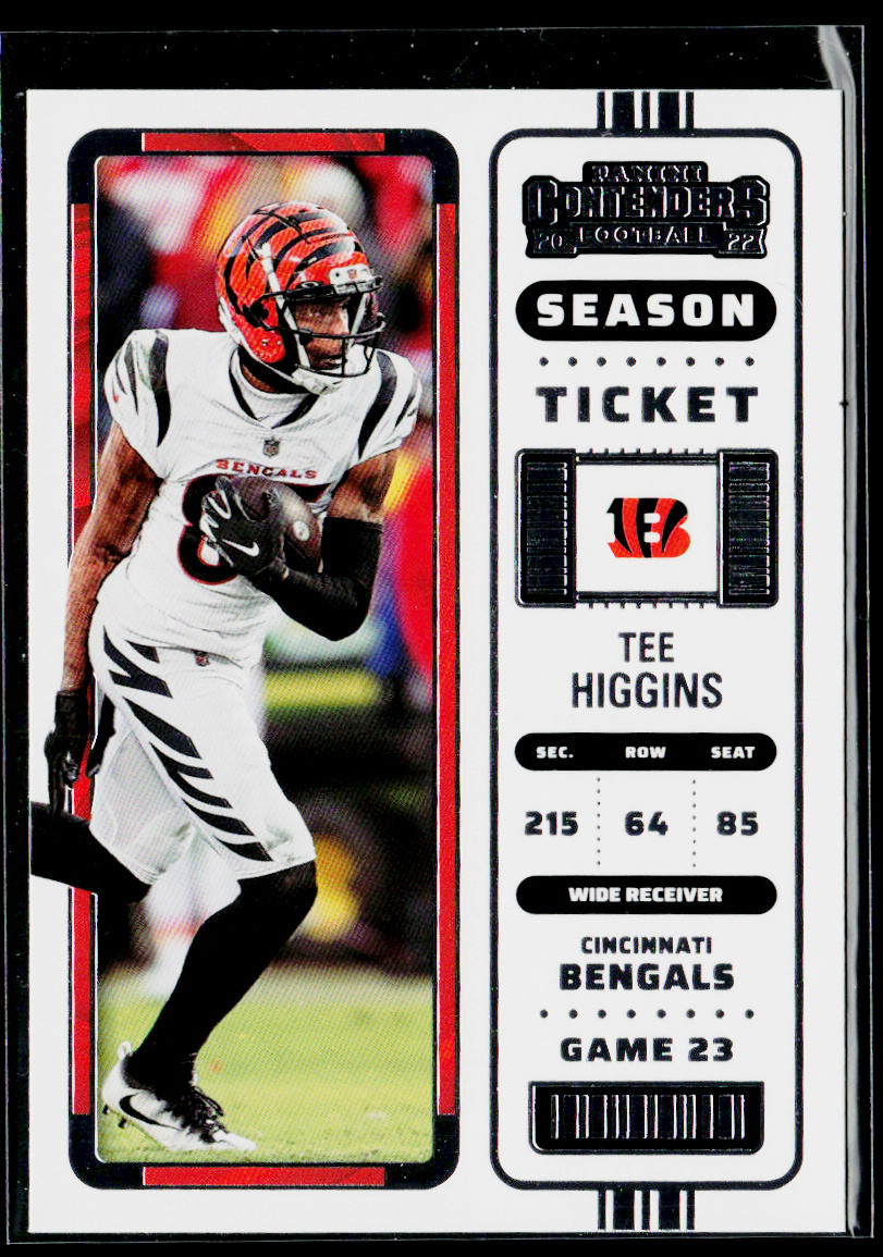 Tee Higgins 2022 Panini Contenders #19 Cincinnati Bengals