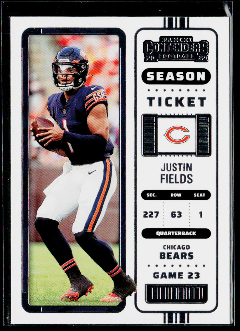 Justin Fields 2022 Panini Contenders #20 Chicago Bears