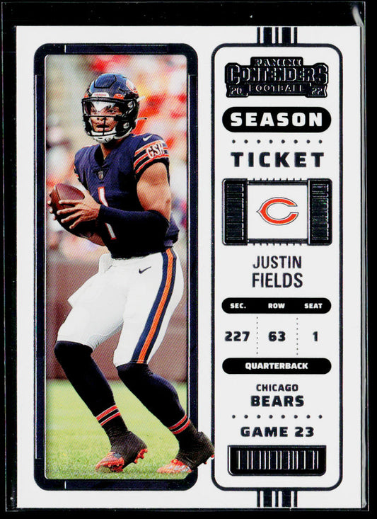 Justin Fields 2022 Panini Contenders #20 Chicago Bears