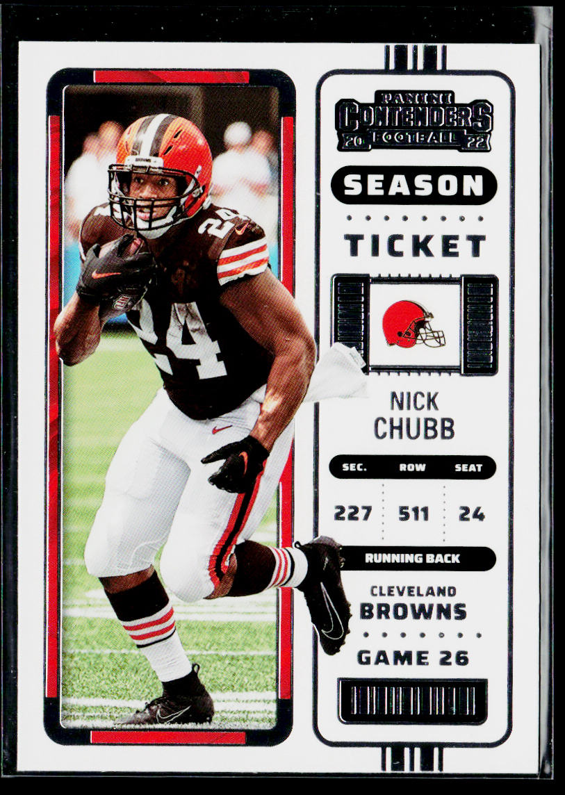 Nick Chubb 2022 Panini Contenders #24 Cleveland Browns