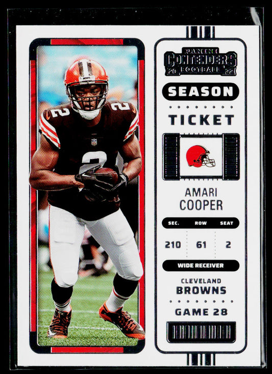 Amari Cooper 2022 Panini Contenders #26 Cleveland Browns