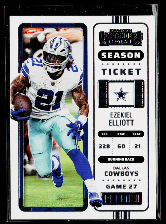Ezekiel Elliott 2022 Panini Contenders #28 Dallas Cowboys