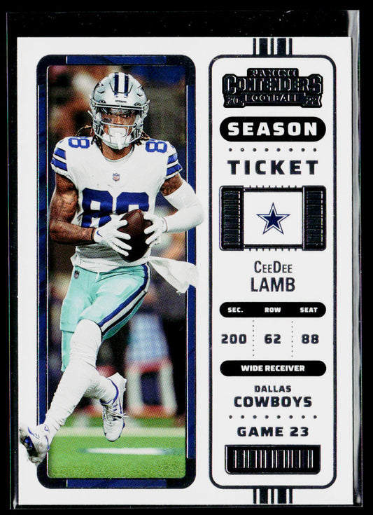 CeeDee Lamb 2022 Panini Contenders #29 Dallas Cowboys
