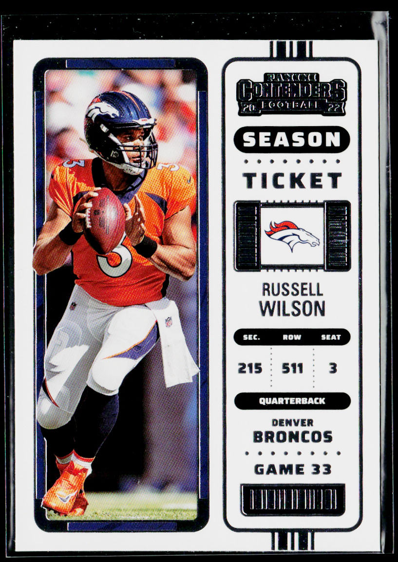 Russell Wilson 2022 Panini Contenders #30 Denver Broncos