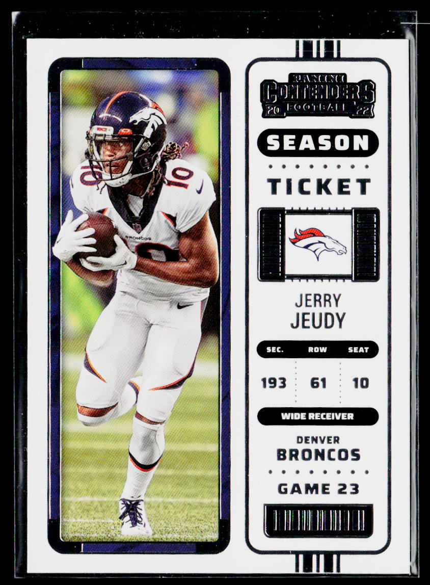 Jerry Jeudy 2022 Panini Contenders #33 Denver Broncos