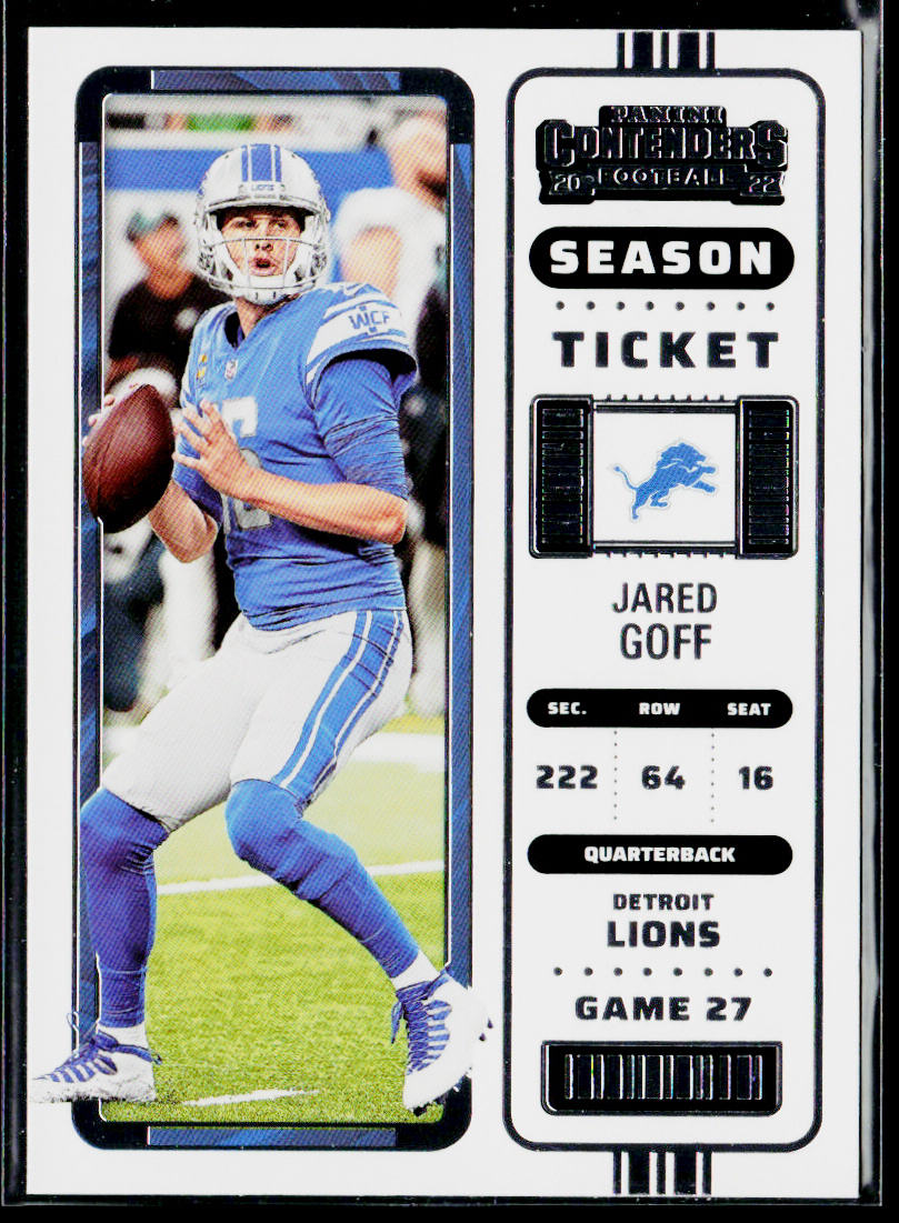 Jared Goff 2022 Panini Contenders #34 Detroit Lions