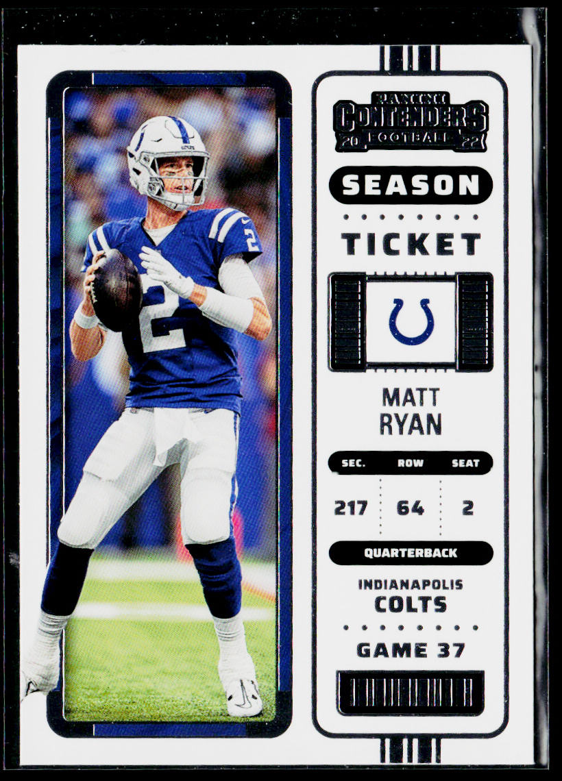 Matt Ryan 2022 Panini Contenders #43 Indianapolis Colts