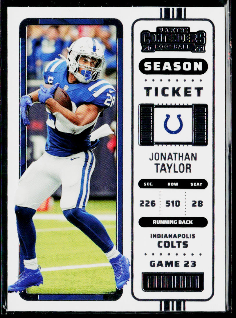 Jonathan Taylor 2022 Panini Contenders #44 Indianapolis Colts