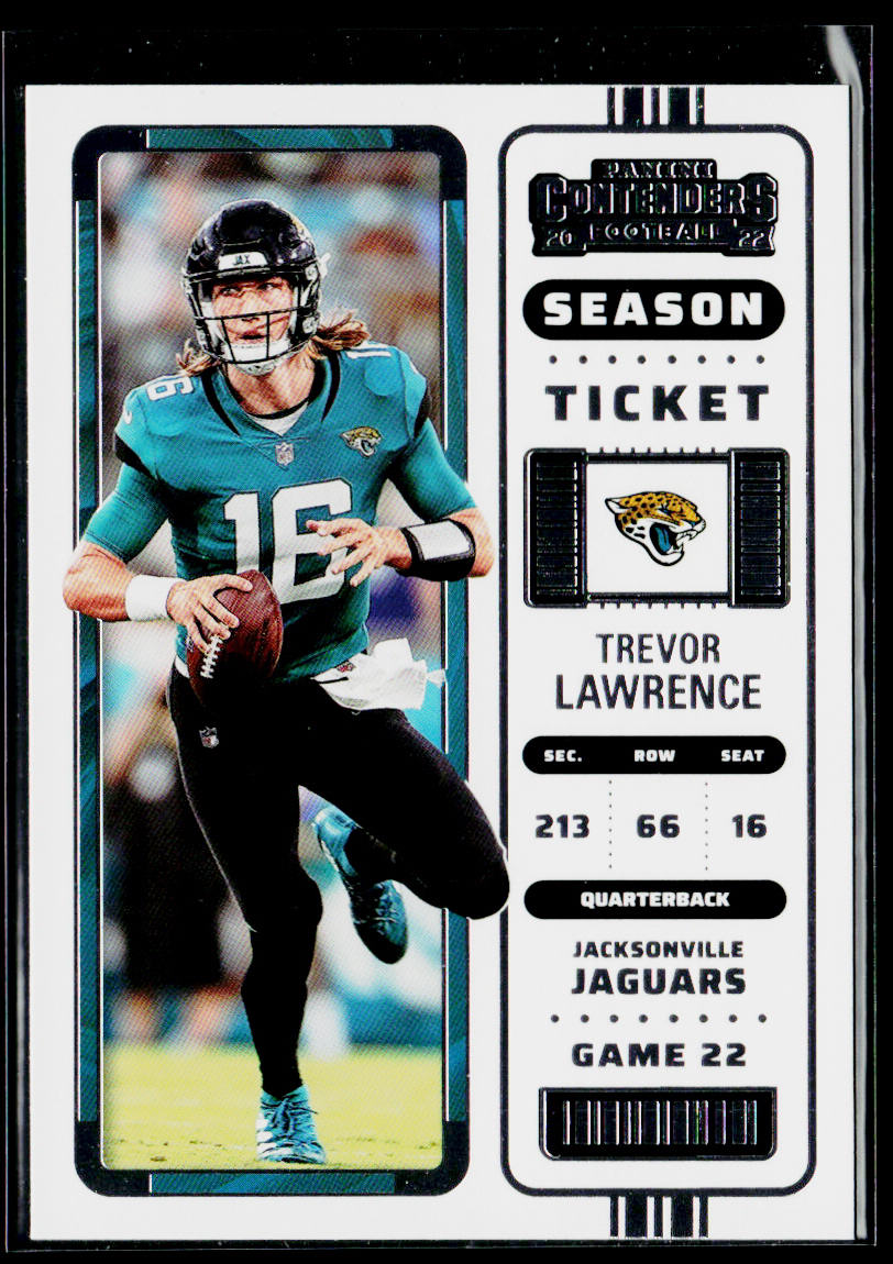 Trevor Lawrence 2022 Panini Contenders #51 Jacksonville Jaguars