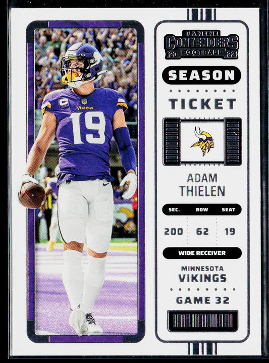 Adam Thielen 2022 Panini Contenders #57 Minnesota Vikings