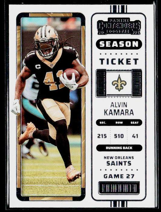 Alvin Kamara 2022 Panini Contenders #64 New Orleans Saints