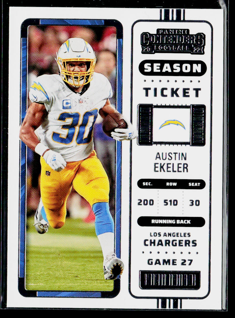 Austin Ekeler 2022 Panini Contenders #73 Los Angeles Chargers