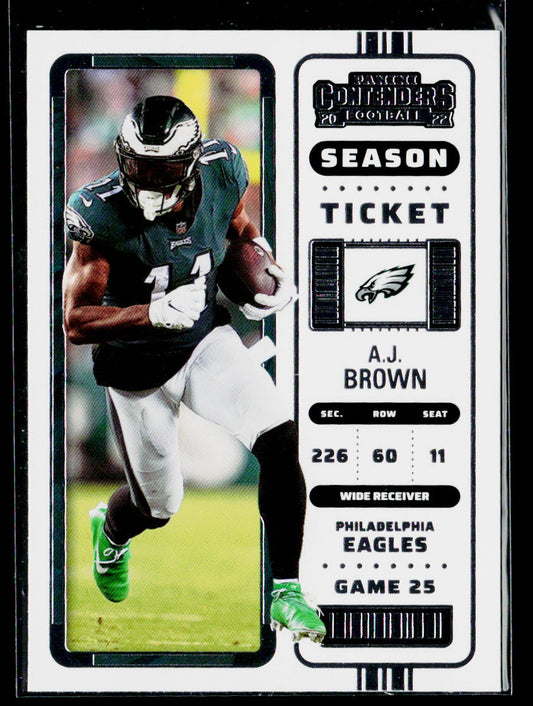 A.J. Brown 2022 Panini Contenders #77 Philadelphia Eagles