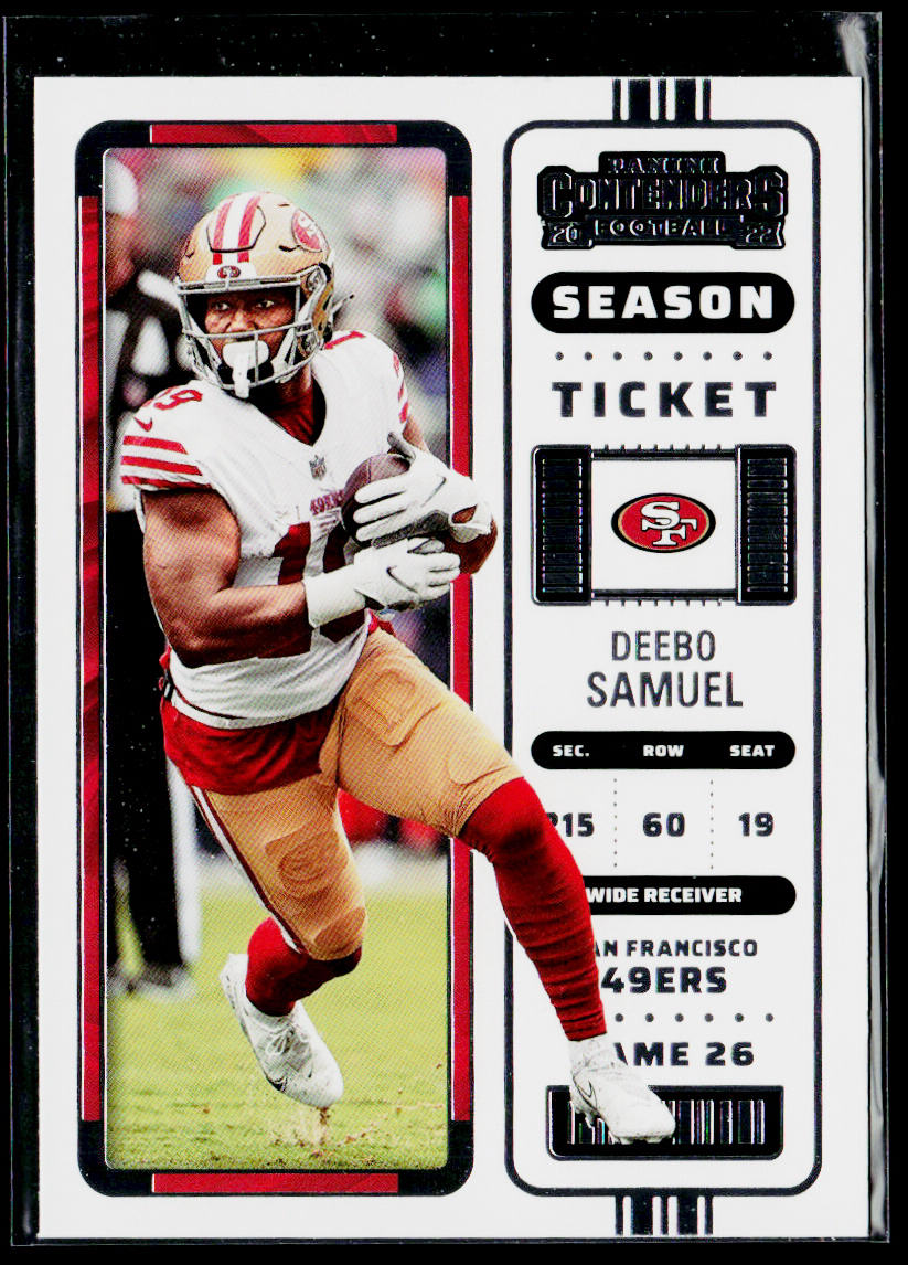 Deebo Samuel 2022 Panini Contenders #83 San Francisco 49ers