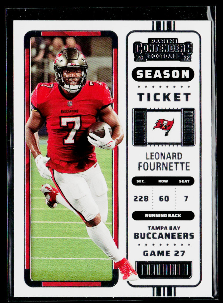 Leonard Fournette 2022 Panini Contenders #95 Tampa Bay Buccaneers