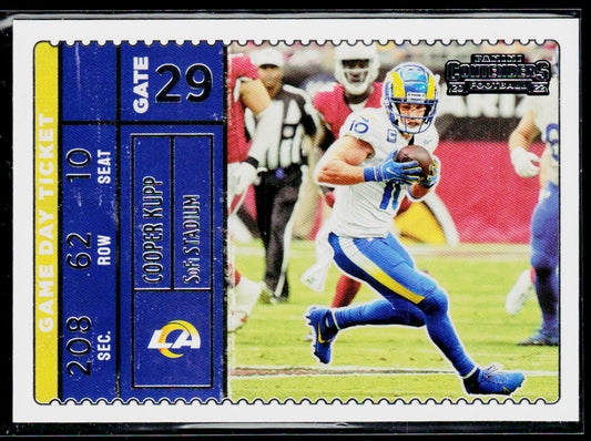 Cooper Kupp 2022 Panini Contenders Game Day Ticket #GDT-CKU Los Angeles Rams