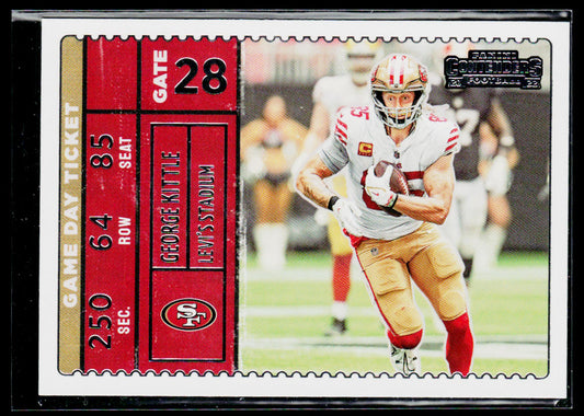 George Kittle 2022 Panini Contenders Game Day Ticket #GDT-GKI 49ers