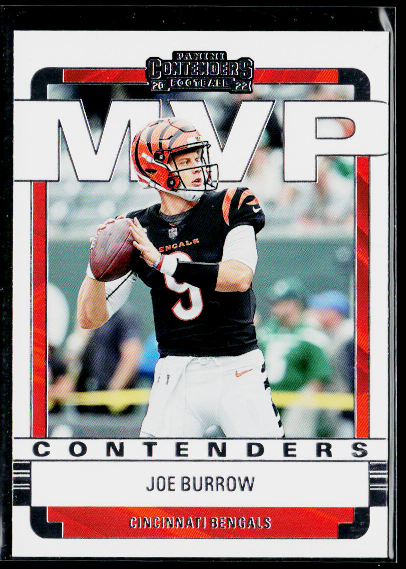 Joe Burrow 2022 Panini Contenders MVP Contenders #MVP-JBU Cincinnati Bengals