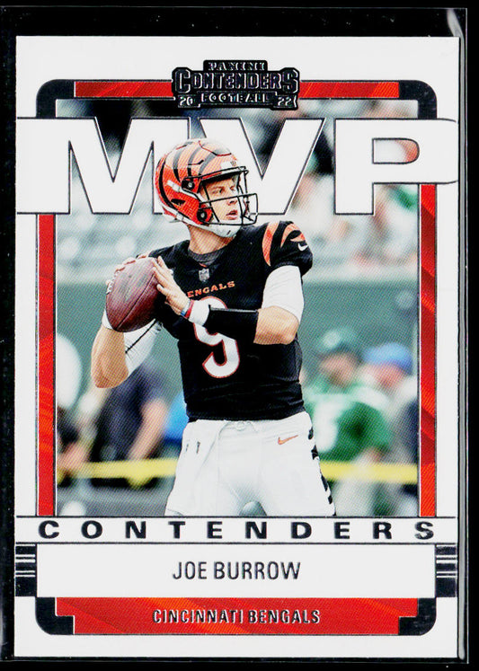 Joe Burrow 2022 Panini Contenders MVP Contenders #MVP-JBU Cincinnati Bengals