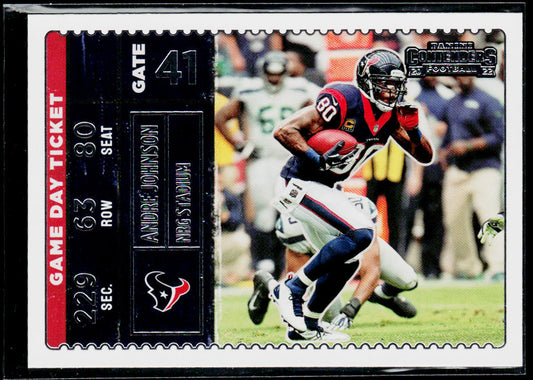 Andre Johnson 2022 Panini Contenders Game Day Ticket #GDT-AJO Houston Texans