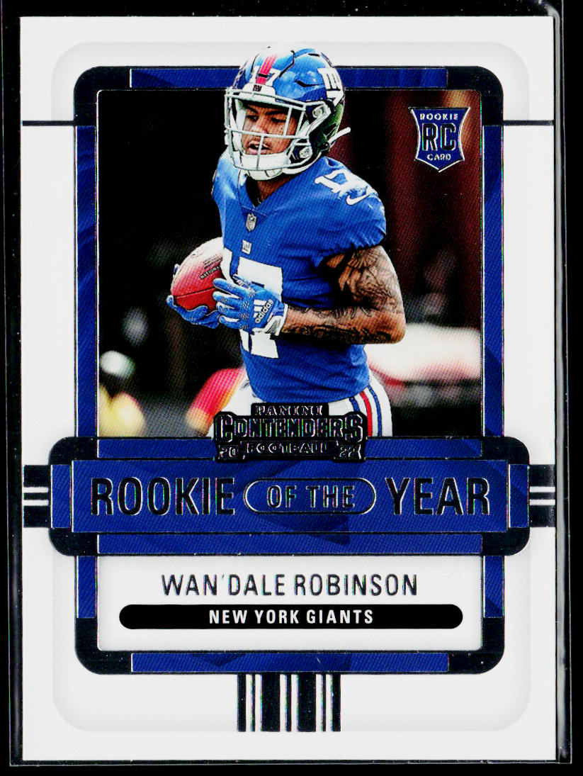 Wan'Dale Robinson 2022 Panini Contenders Rookie of the Year #ROY-WDR Giants