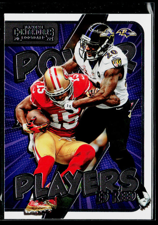 Ed Reed 2022 Panini Contenders Power Players #PWR-ERE Baltimore Ravens