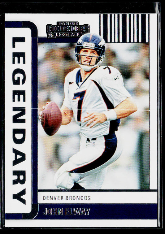 John Elway 2022 Panini Contenders Legendary Contenders #LGD-JEL Denver Broncos