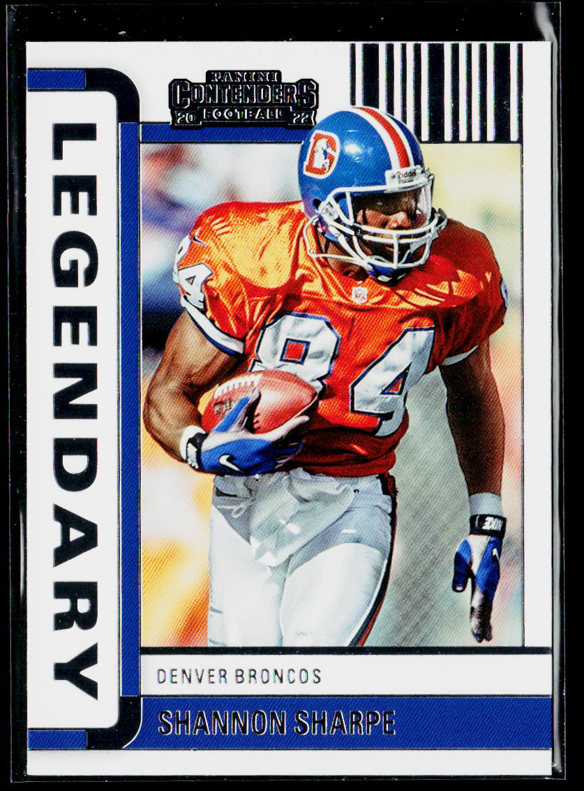 Shannon Sharpe 2022 Panini Contenders Legendary #LGD-SSH Denver Broncos