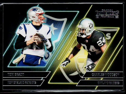 Tom Brady / Charles Woodson 2022 Panini Contenders Contenders Series #CS-BW