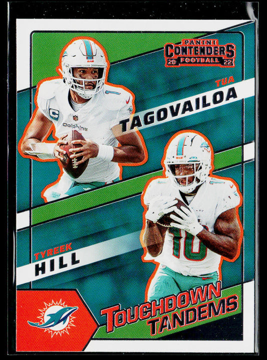 Tua Tagovailoa / Tyreek Hill 2022 Panini Contenders Touchdown Tandems #TDT-MIA