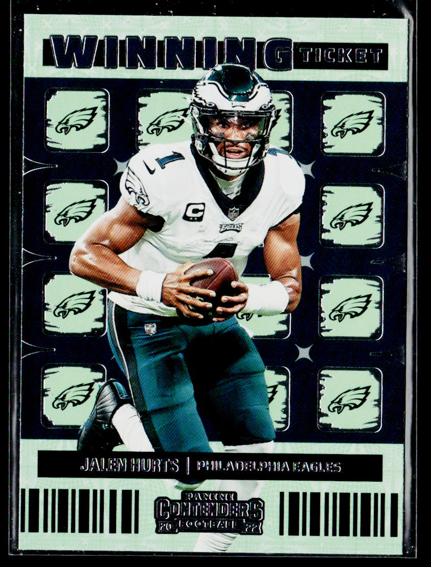 Jalen Hurts 2022 Panini Contenders Winning Ticket #WT-JHU Philadelphia Eagles