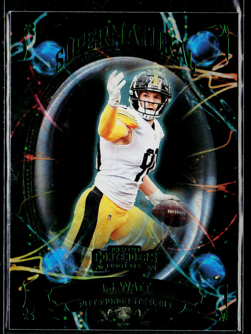 T.J. Watt 2022 Panini Contenders Supernatural Emerald #SN-TJW Steelers