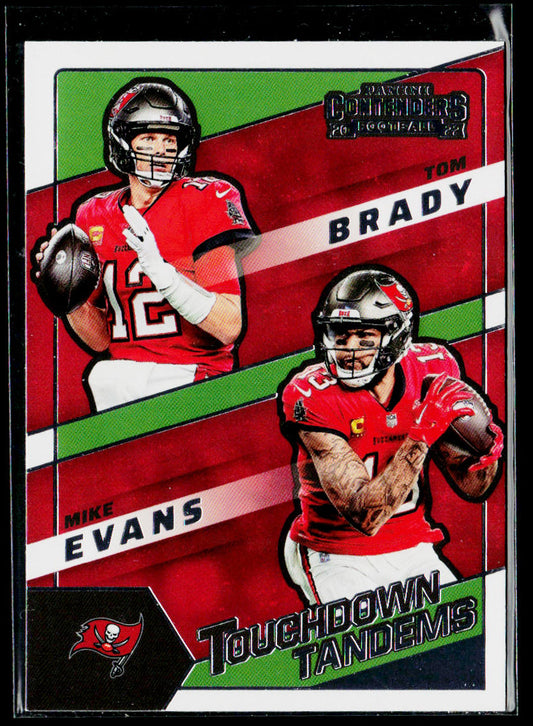 Mike Evans / Tom Brady 2022 Contenders Touchdown Tandems Emerald #TDT-TB