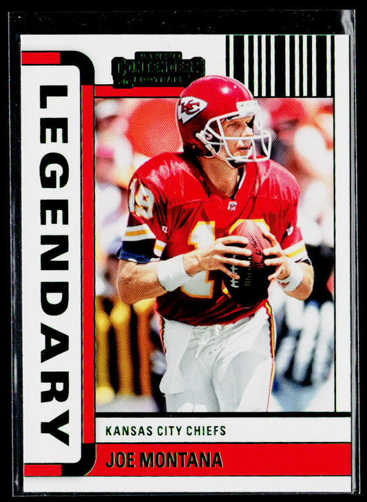 Joe Montana 2022 Panini Contenders Legendary Emerald #LGD-JMO Kansas City Chiefs
