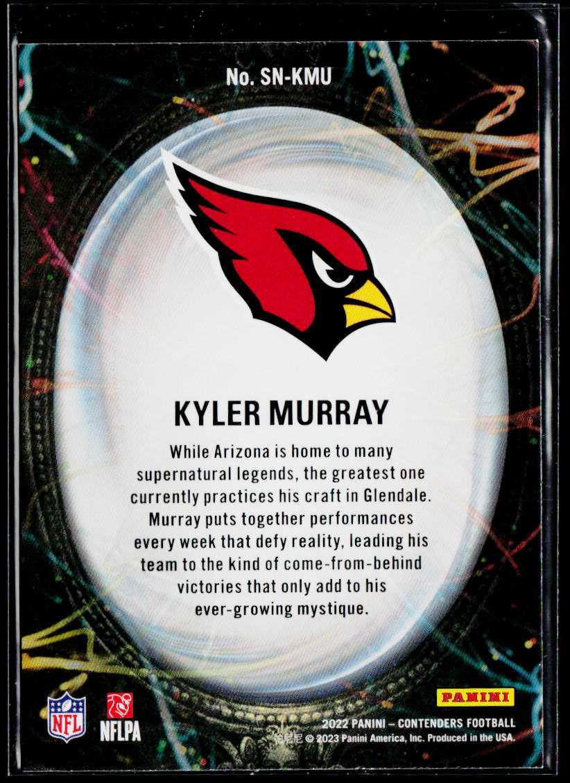 Kyler Murray 2022 Panini Contenders Supernatural Emerald #SN-KMU Cardinals