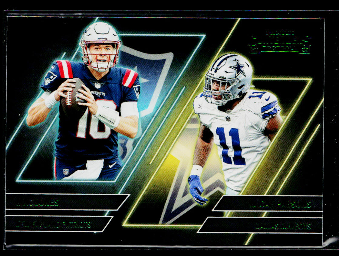 Mac Jones / Micah Parsons 2022 Panini Contenders Series Emerald #CS-JP