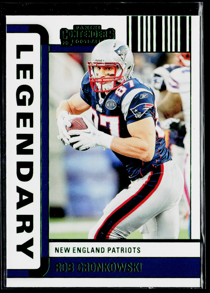 Rob Gronkowski 2022 Panini Contenders Legendary Contenders Emerald #LGD-RGR