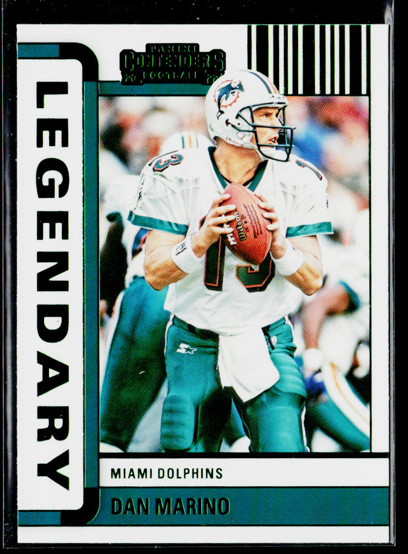 Dan Marino 2022 Panini Contenders Legendary Contenders Emerald #LGD-DMA