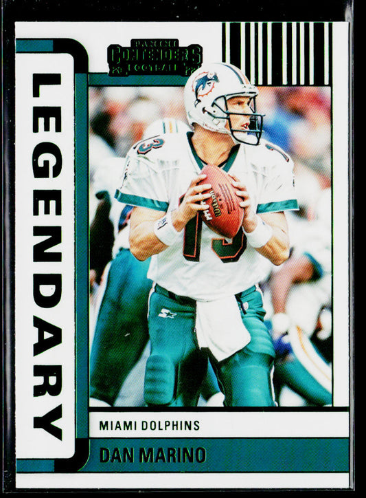 Dan Marino 2022 Panini Contenders Legendary Contenders Emerald #LGD-DMA