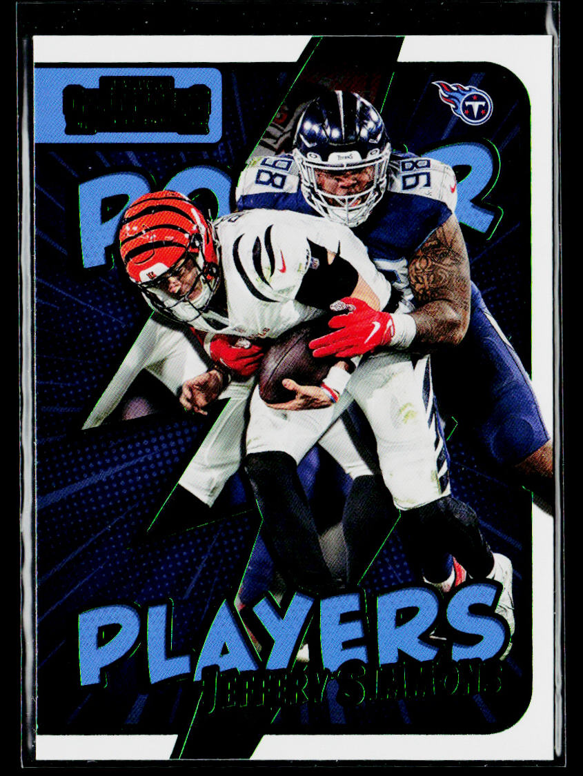 Jeffery Simmons 2022 Panini Contenders Power Players Emerald #PWR-JSI