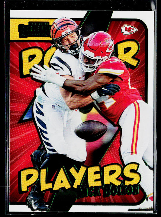 Nick Bolton 2022 Panini Contenders Power Players Emerald #PWR-NBO