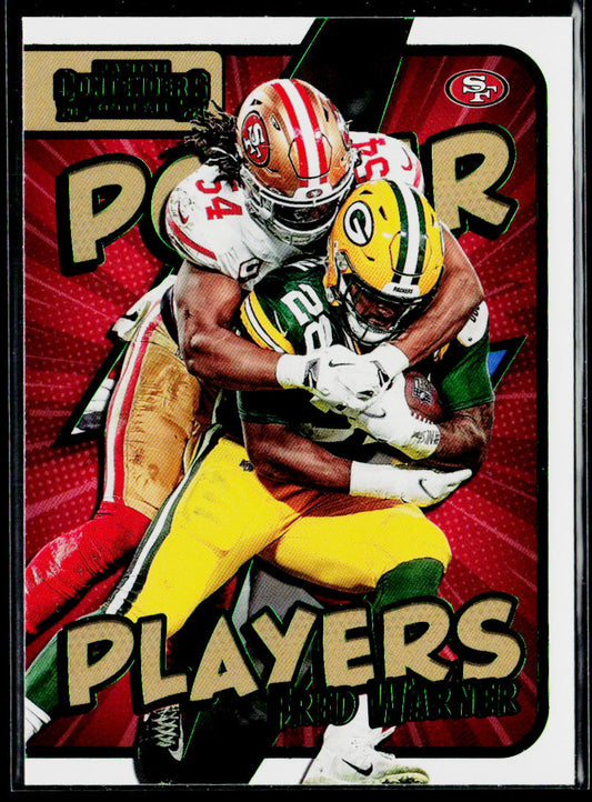 Fred Warner 2022 Panini Contenders Power Players Emerald #PWR-FWA