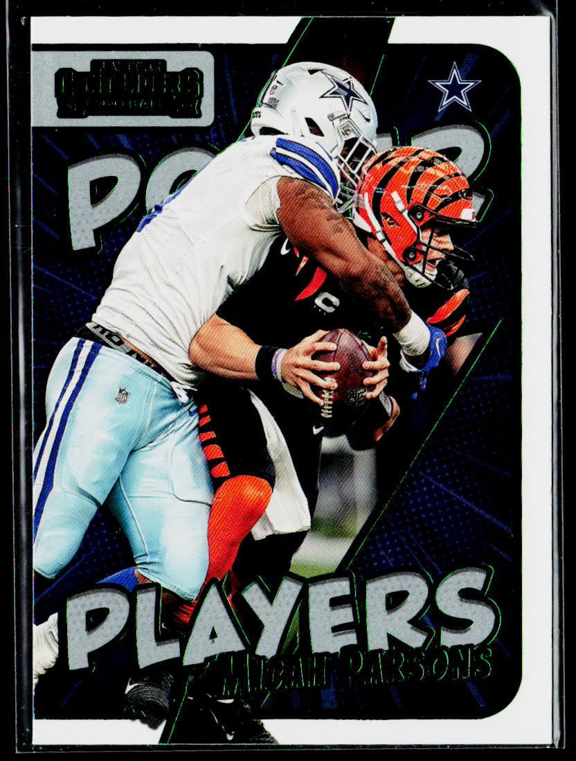 Micah Parsons 2022 Panini Contenders Power Players Emerald #PWR-MPA