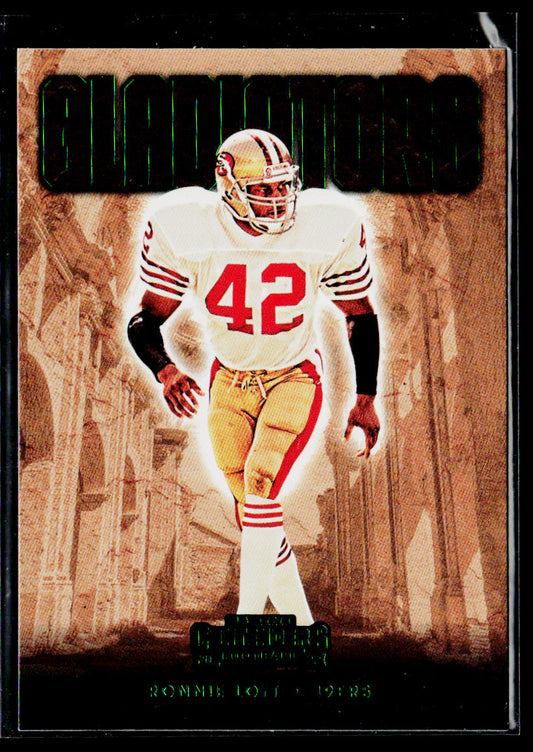 Ronnie Lott 2022 Panini Contenders Gladiators Emerald #GLD-RLO 49ers