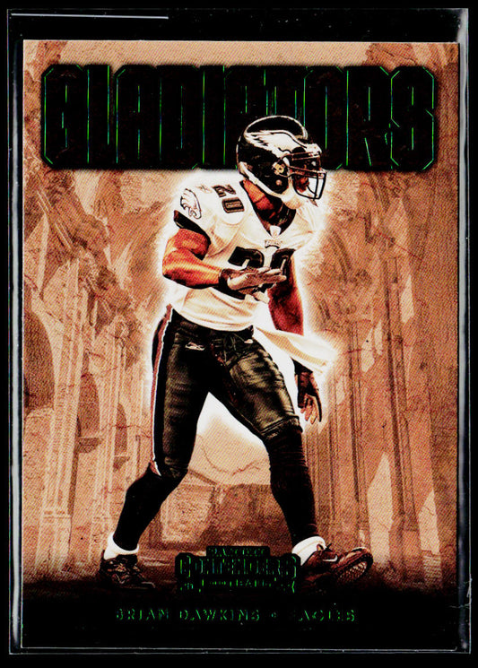 Brian Dawkins 2022 Panini Contenders Gladiators Emerald #GLD-BDA