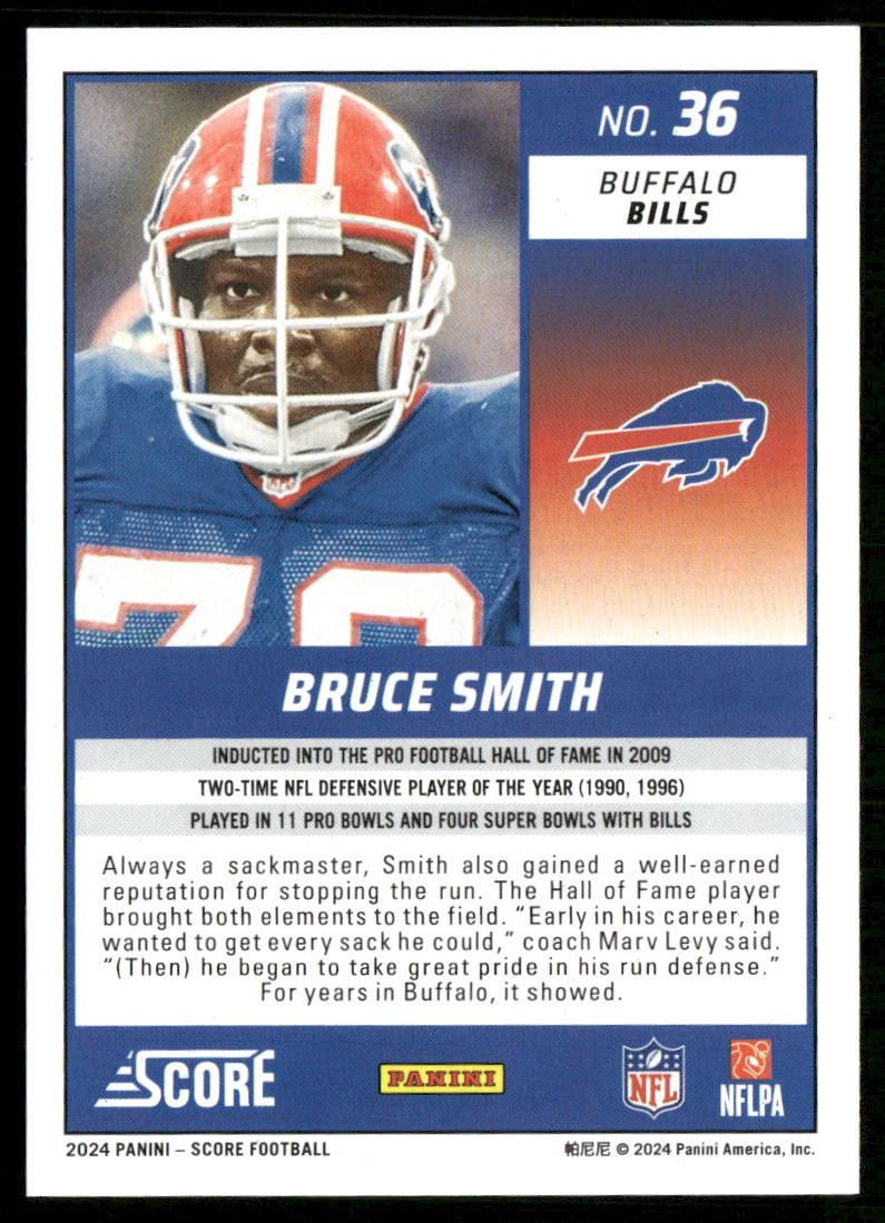Bruce Smith 2024 Score #36 Buffalo Bills