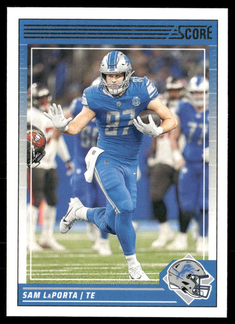 Sam LaPorta 2024 Score Orange #95 Detroit Lions