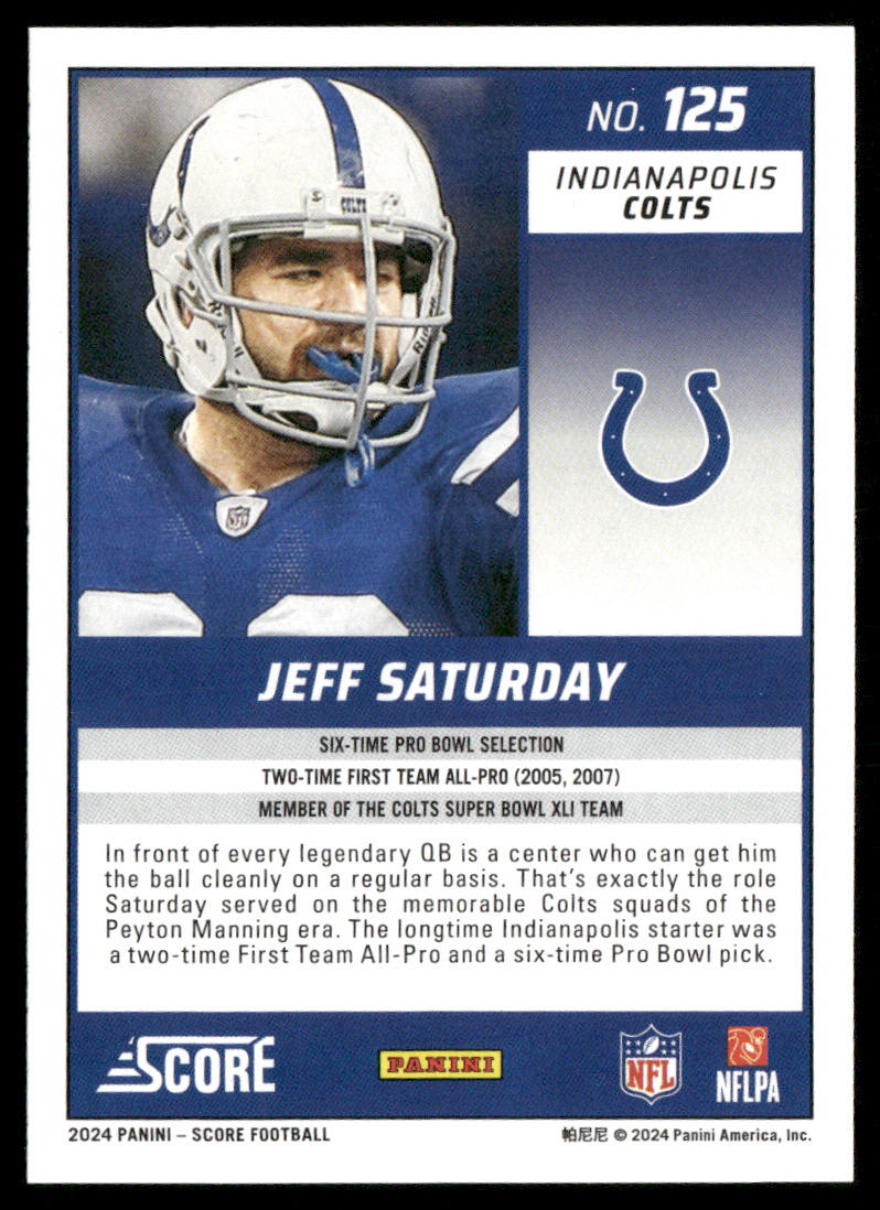 Jeff Saturday 2024 Score #125 Indianapolis Colts