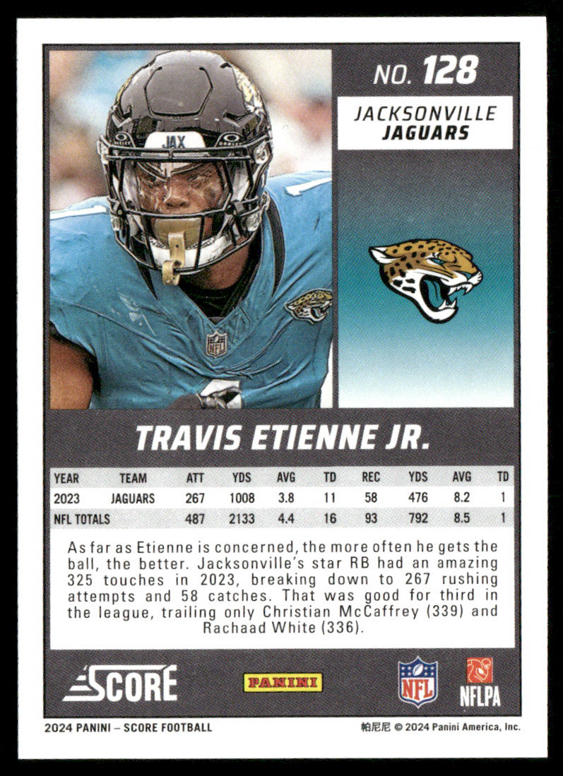Travis Etienne Jr. 2024 Score #128 Jacksonville Jaguars