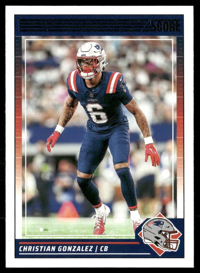 Christian Gonzalez 2024 Score #190 New England Patriots